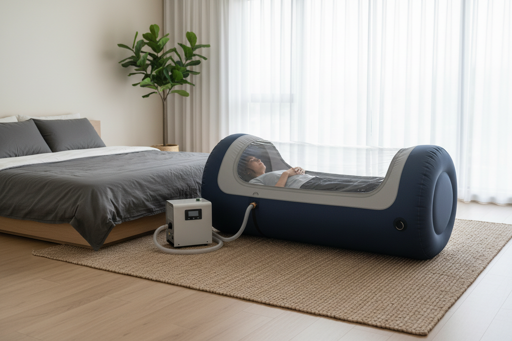 Hyperbaric Oxygen Chamber 1.5 ATA Home Series - Compact Soft-Shell Inflatable