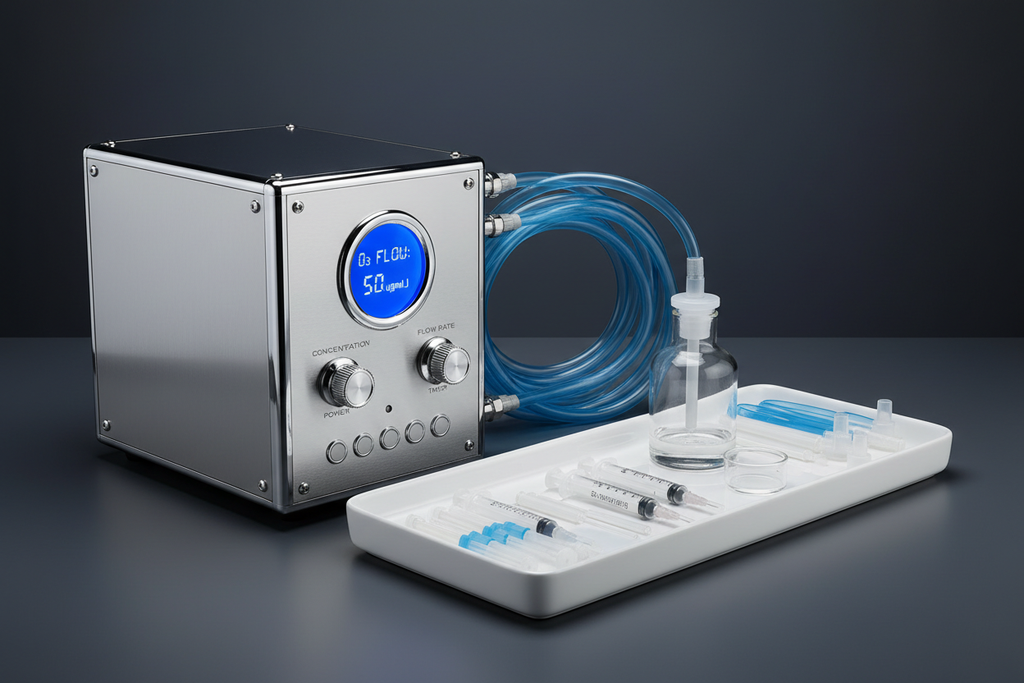 Medical-Grade Ozone Therapy Generator Pro System - Cold Corona Discharge with Accessories