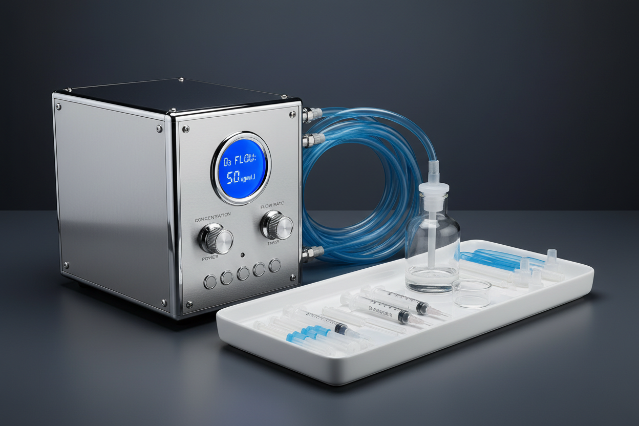 Medical-Grade Ozone Therapy Generator Pro System - Cold Corona Discharge with Accessories